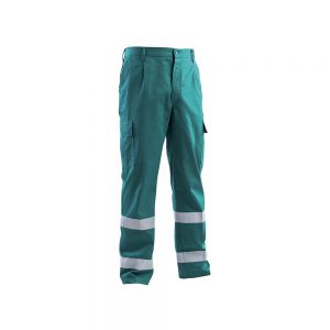 Pantalone verde con bande cotone 100% massaua FUS43 101 02