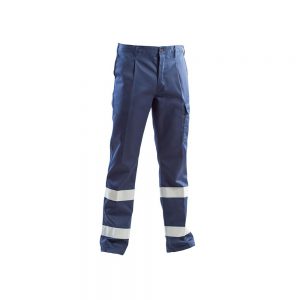 Pantalone blu con bande cotone 100% massaua FUS43 101 01