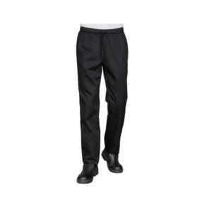 Pantalone senza tasche nero ISACCO 043801